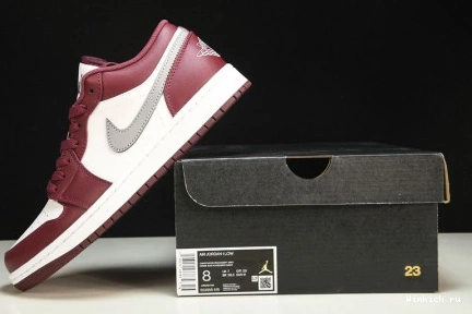 White 1 Low Bordeaux Jordan 1029